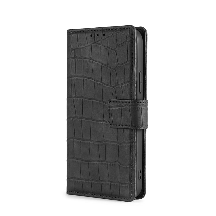 For Doogee X95 Skin Feel Crocodile Texture Magnetic Clasp Horizontal Flip PU Leather Case with Holder & Card Slots & Wallet(Black) - More Brand by PMC Jewellery | Online Shopping South Africa | PMC Jewellery | Buy Now Pay Later Mobicred