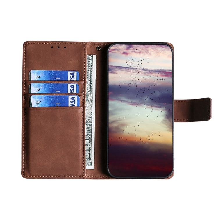 For Doogee X95 Skin Feel Crocodile Texture Magnetic Clasp Horizontal Flip PU Leather Case with Holder & Card Slots & Wallet(Brown) - More Brand by PMC Jewellery | Online Shopping South Africa | PMC Jewellery | Buy Now Pay Later Mobicred