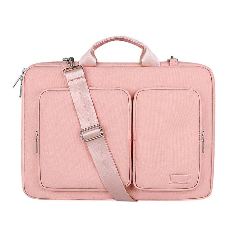 ST11 Polyester Thickened Laptop Bag with Detachable Shoulder Strap, Size:15.6 inch(Pink) - 15.6 - 17 inch by PMC Jewellery | Online Shopping South Africa | PMC Jewellery | Buy Now Pay Later Mobicred