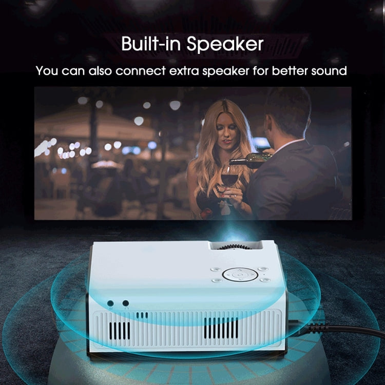 WEJOY Y5 800x480P 80 ANSI Lumens Portable Home Theater LED HD Digital Projector, Android 9.0, 1G+8G, AU Plug - LED Projector by WEJOY | Online Shopping South Africa | PMC Jewellery | Buy Now Pay Later Mobicred