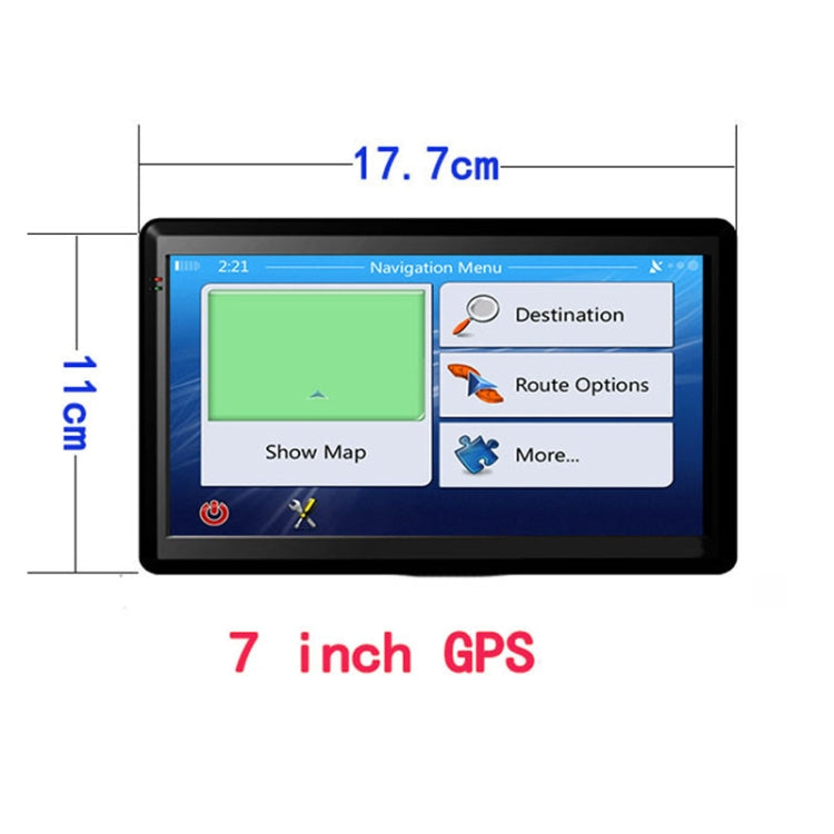 X20 7 inch Car GPS Navigator 8G+256M Capacitive Screen Bluetooth Reversing Image, Specification:North America Map - Car MP3 & MP4 & MP5 by PMC Jewellery | Online Shopping South Africa | PMC Jewellery | Buy Now Pay Later Mobicred