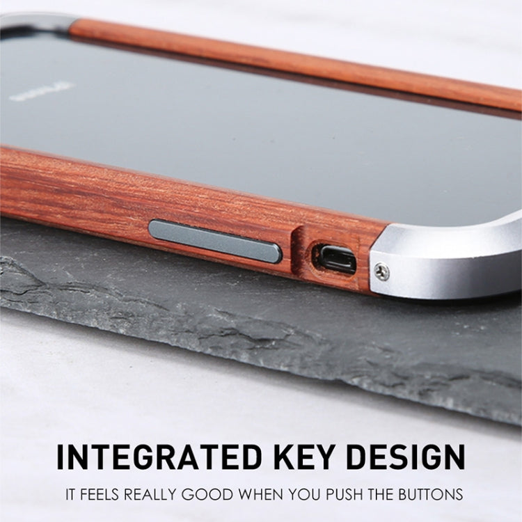 For iPhone 13 Pro Max R-JUST Shockproof Iron + Wood Bumper Protective Case - free shipping - PMC TechLife - Order now!