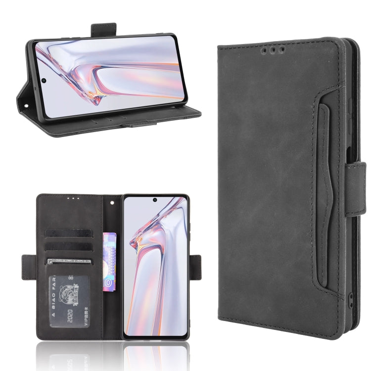 For Blackview A100 Skin Feel Calf Pattern Horizontal Flip Leather Case with Holder & Card Slots & Photo Frame(Black) - More Brand by PMC Jewellery | Online Shopping South Africa | PMC Jewellery | Buy Now Pay Later Mobicred