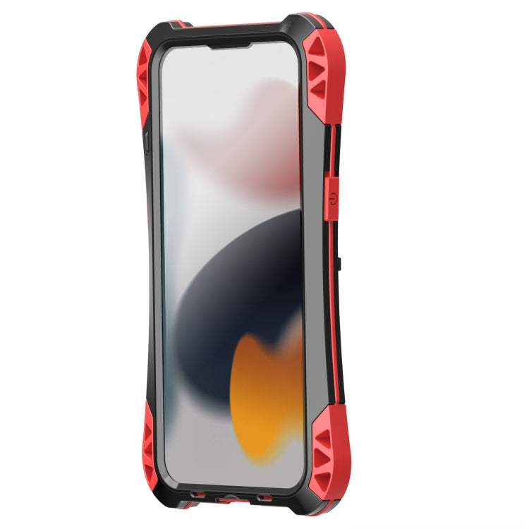 For iPhone 13 R-JUST AMIRA Shockproof Dustproof Waterproof Metal Protective Case(Red) - iPhone 13 Cases by R-JUST | Online Shopping South Africa | PMC TechLife