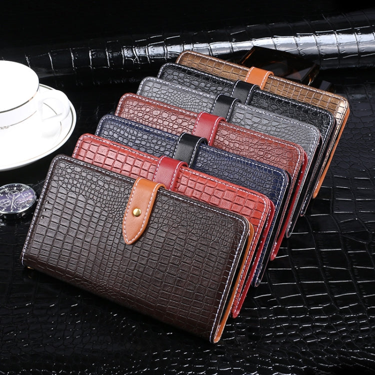 For Doogee N40 Pro idewei Crocodile Texture Horizontal Flip Leather Case with Holder & Card Slots & Wallet(Black) - free shipping - PMC TechLife - Order now!