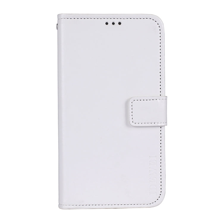 For iPhone 13 mini idewei Crazy Horse Texture Horizontal Flip Leather Case with Holder & Card Slots & Wallet (White) - iPhone 13 mini Cases by idewei | Online Shopping South Africa | PMC Jewellery