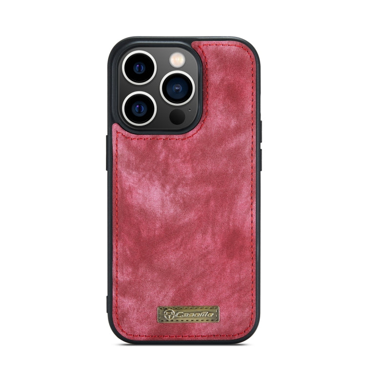 For iPhone 13 Pro CaseMe-008 Detachable Multifunctional Horizontal Flip Leather Case with Card Slot & Holder & Zipper Wallet & Photo Frame (Red) - iPhone 13 Pro Cases by CaseMe | Online Shopping South Africa | PMC Jewellery | Buy Now Pay Later Mobicred