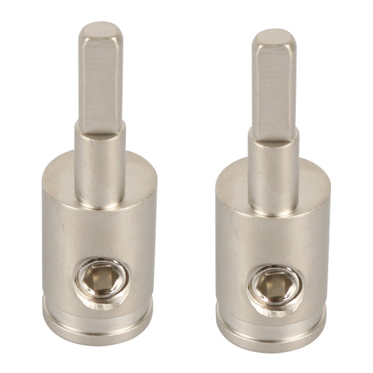 A5678 2 PCS Car Small Size Nickel-plated Brass 4GA to 8GA Audio Terminal Block - Terminal connectors by PMC Jewellery | Online Shopping South Africa | PMC Jewellery | Buy Now Pay Later Mobicred