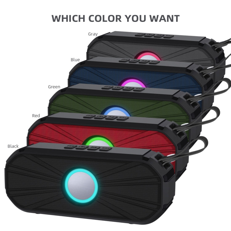 New Rixing NR-9012 Bluetooth 5.0 Portable Outdoor Wireless Bluetooth Speaker(Blue) - free shipping - PMC Jewellery - Order now!