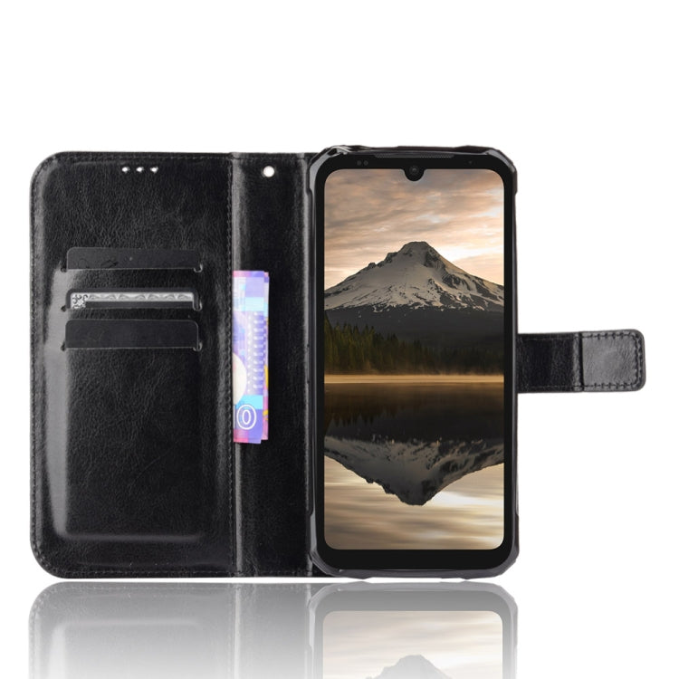 For Doogee S86 / S86 Pro Crazy Horse Texture Horizontal Flip Leather Case with Holder & Card Slots & Lanyard(Black) - More Brand by PMC Jewellery | Online Shopping South Africa | PMC Jewellery | Buy Now Pay Later Mobicred