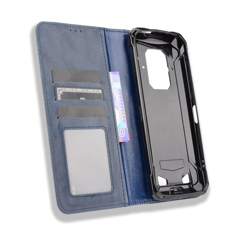 For Doogee S86 / S86 Pro Magnetic Buckle Retro Pattern Horizontal Flip Leather Case with Holder & Card Slot & Wallet(Blue) - More Brand by PMC Jewellery | Online Shopping South Africa | PMC Jewellery | Buy Now Pay Later Mobicred