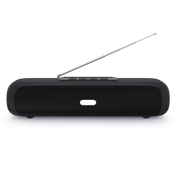 NewRixing NR-2027FM TWS Soundbar Bluetooth Speaker with Mobile Phone Holder & Antenna(Black) - Desktop Speaker by NewRixing | Online Shopping South Africa | PMC Jewellery | Buy Now Pay Later Mobicred