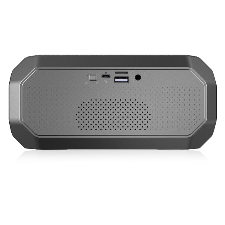 NewRixing NR-4000 TWS Mesh Polygon Music Box Concept Bluetooth Speaker(Iron Grey) - free shipping - PMC Jewellery - Order now!