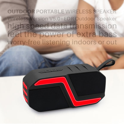 NewRixing NR-5019 Outdoor Portable Bluetooth Speaker, Support Hands-free Call / TF Card / FM / U Disk(Yellow) - Desktop Speaker by NewRixing | Online Shopping South Africa | PMC Jewellery | Buy Now Pay Later Mobicred