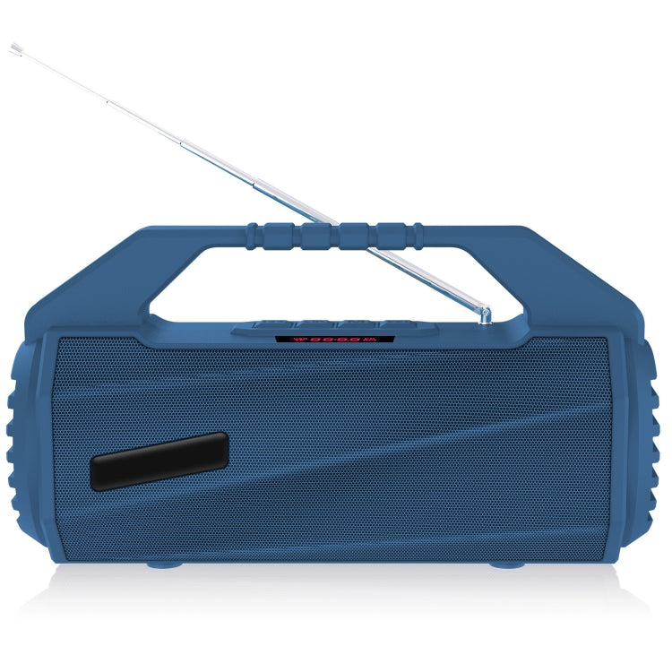 NewRixing NR-4025FM with Screen Outdoor Splash-proof Water Portable Bluetooth Speaker, Support Hands-free Call / TF Card / FM / U Disk(Blue) - Desktop Speaker by NewRixing | Online Shopping South Africa | PMC Jewellery | Buy Now Pay Later Mobicred