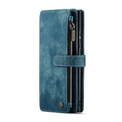 For Samsung Galaxy Note20 Ultra CaseMe-C30 PU + TPU Multifunctional Horizontal Flip Leather Case with Holder & Card Slot & Wallet & Zipper Pocket(Blue) - Galaxy Note20 Ultra Cases by CaseMe | Online Shopping South Africa | PMC Jewellery | Buy Now Pay Later Mobicred