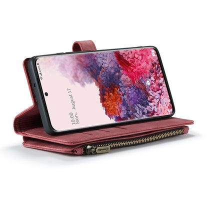 For Samsung Galaxy S20 5G CaseMe-C30 PU + TPU Multifunctional Horizontal Flip Leather Case with Holder & Card Slot & Wallet & Zipper Pocket(Red) - Galaxy Phone Cases by CaseMe | Online Shopping South Africa | PMC Jewellery