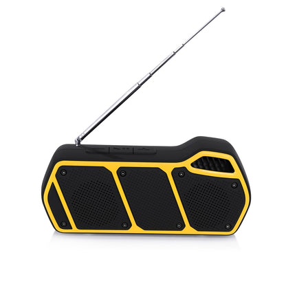 NewRixing NR-5011fm Outdoor Portable Bluetooth Speakerr, Support Hands-free Call / TF Card / FM / U Disk(Yellow) - Desktop Speaker by NewRixing | Online Shopping South Africa | PMC Jewellery | Buy Now Pay Later Mobicred