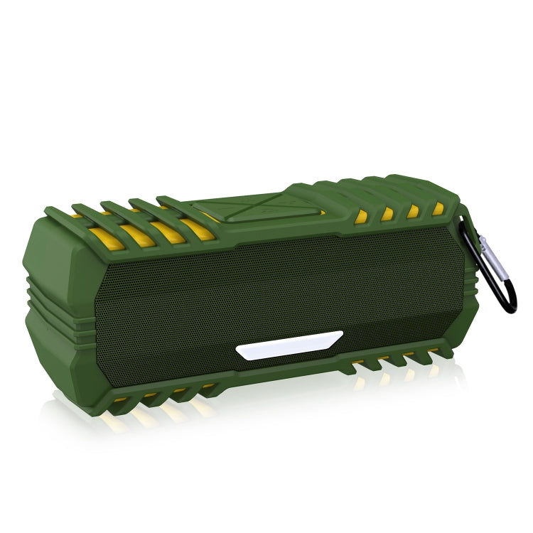 NewRixing NR-5015 Outdoor Portable Bluetooth Speakerr with Hook, Support Hands-free Call / TF Card / FM / U Disk(Green) - Desktop Speaker by NewRixing | Online Shopping South Africa | PMC Jewellery | Buy Now Pay Later Mobicred