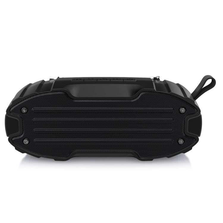 New Rixing NR-907FM TWS Outdoor Bluetooth Speaker Support Hands-free Call / FM with Handle & Antenna(Black) - Desktop Speaker by NewRixing | Online Shopping South Africa | PMC Jewellery | Buy Now Pay Later Mobicred