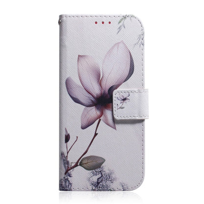 For Galaxy A51 Coloured Drawing Horizontal Flip Leather Case, with Holder & Card Slots & Wallet(Magnolia Flower) - Galaxy Phone Cases by PMC Jewellery | Online Shopping South Africa | PMC Jewellery