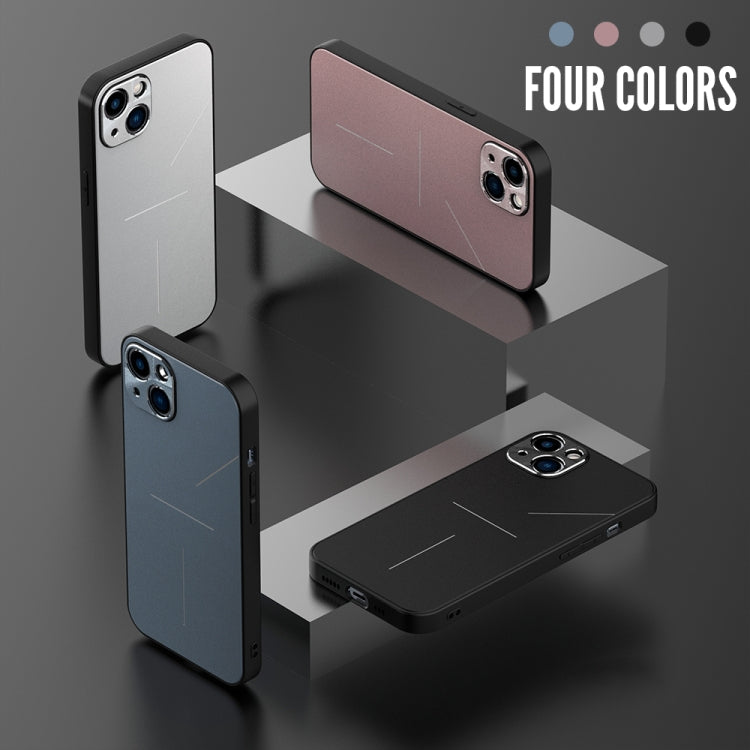 For iPhone 12 R-JUST RJ-52 3-Line Style Metal TPU Shockproof Protective Case(Silver) - iPhone 12 / 12 Pro Cases by R-JUST | Online Shopping South Africa | PMC Jewellery