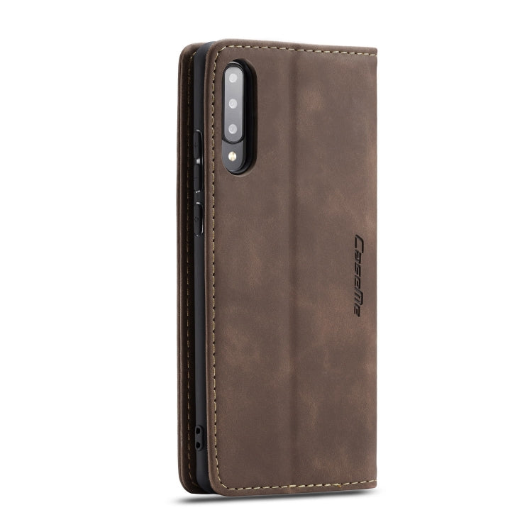 For Galaxy A70s CaseMe-013 Multifunctional Horizontal Flip Leather Case with Card Slot & Holder & Wallet(Coffee) - Galaxy Phone Cases by CaseMe | Online Shopping South Africa | PMC Jewellery | Buy Now Pay Later Mobicred