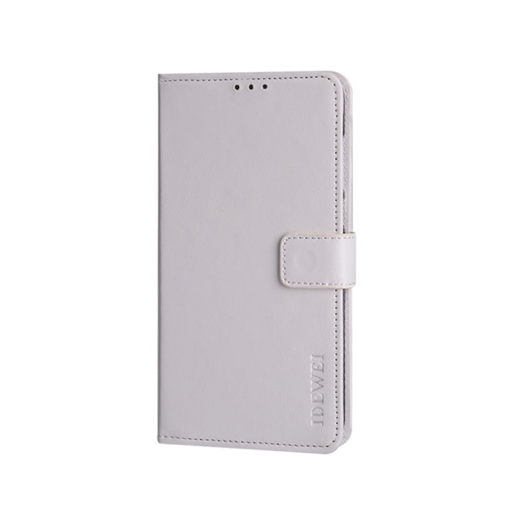 For UMIDIGI A11 Pro Max idewei Crazy Horse Texture Horizontal Flip Leather Case with Holder & Card Slots & Wallet(White) - More Brand by idewei | Online Shopping South Africa | PMC Jewellery | Buy Now Pay Later Mobicred