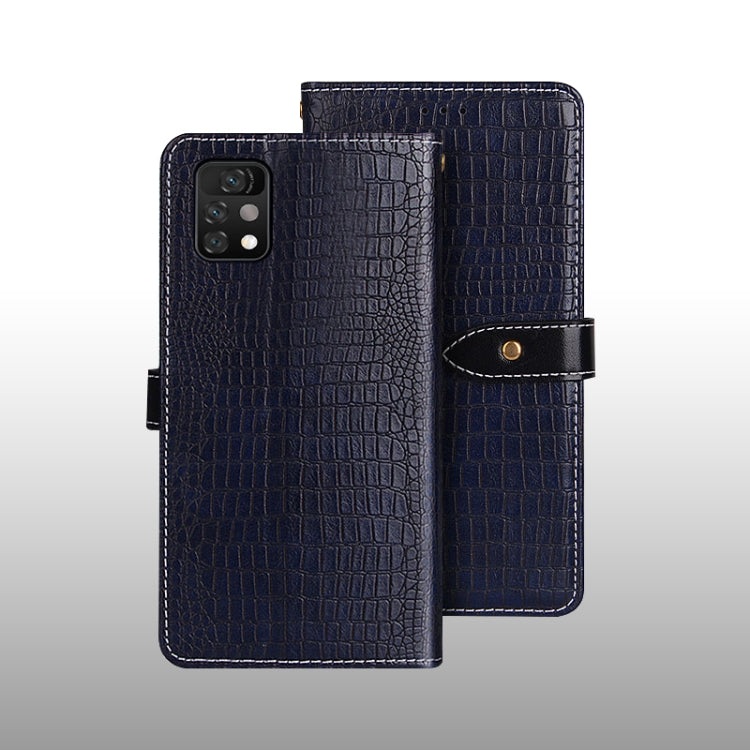 For UMIDIGI A11 Pro Max idewei Crocodile Texture Horizontal Flip Leather Case with Holder & Card Slots & Wallet(Dark Blue) - More Brand by idewei | Online Shopping South Africa | PMC Jewellery | Buy Now Pay Later Mobicred