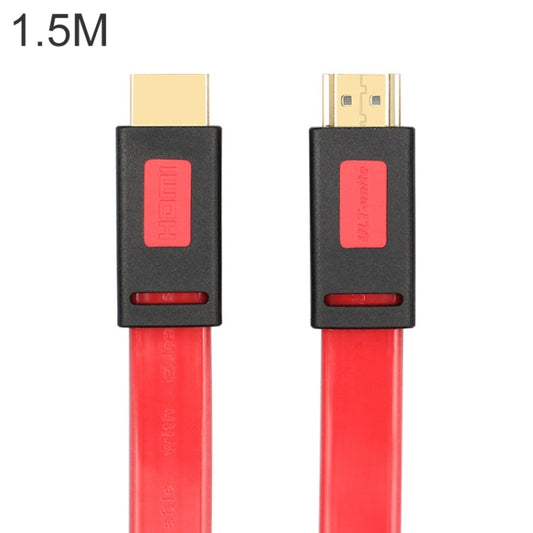 ULT-unite 4K Ultra HD Gold-plated HDMI to HDMI Flat Cable, Cable Length:1.5m(Transparent Red) - Cable by ult-unite | Online Shopping South Africa | PMC Jewellery | Buy Now Pay Later Mobicred