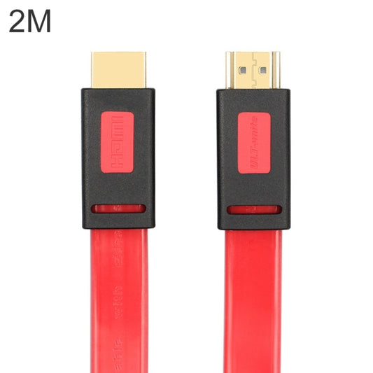 ULT-unite 4K Ultra HD Gold-plated HDMI to HDMI Flat Cable, Cable Length:2m(Transparent Red) - Cable by ult-unite | Online Shopping South Africa | PMC Jewellery | Buy Now Pay Later Mobicred