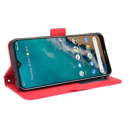 For Nokia G50 5G Skin Feel Calf Pattern Horizontal Flip Leather Case with Holder & Card Slots & Photo Frame(Red) - Nokia Cases by PMC Jewellery | Online Shopping South Africa | PMC Jewellery