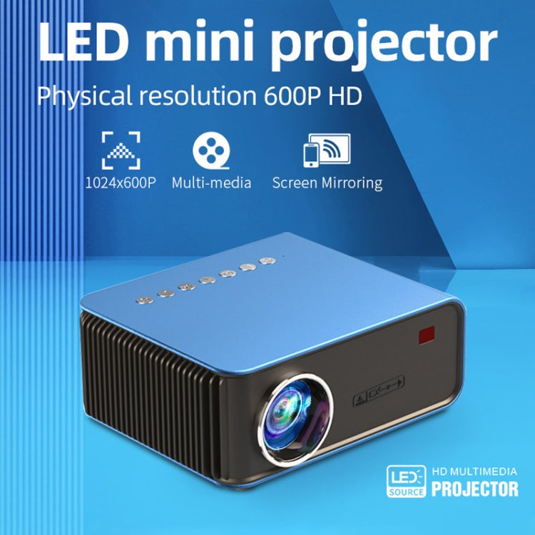 T4 Same Screen Version 1024x600 1200 Lumens Portable Home Theater LCD Projector, Plug Type:AU Plug(Blue) - Mini Projector by PMC Jewellery | Online Shopping South Africa | PMC Jewellery | Buy Now Pay Later Mobicred