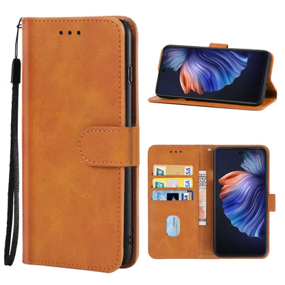 Leather Phone Case For Tecno Camon 17P(Brown) - Tecno Cases by PMC Jewellery | Online Shopping South Africa | PMC Jewellery