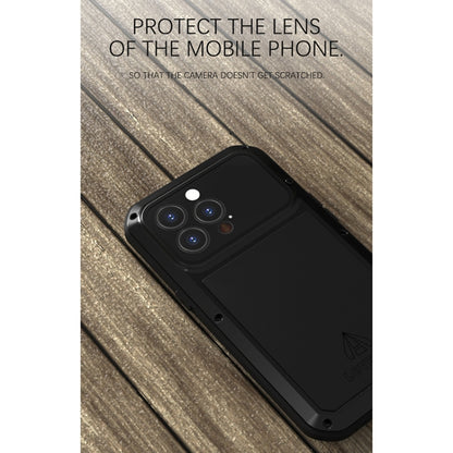 For iPhone 13 Pro LOVE MEI Metal Shockproof Life Waterproof Dustproof Protective Phone Case (White) - iPhone 13 Pro Cases by LOVE MEI | Online Shopping South Africa | PMC Jewellery | Buy Now Pay Later Mobicred