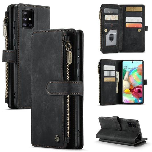 For Samsung Galaxy A71 4G CaseMe-C30 Multifunctional Horizontal Flip PU + TPU Phone Case(Black) - Galaxy Phone Cases by CaseMe | Online Shopping South Africa | PMC Jewellery | Buy Now Pay Later Mobicred