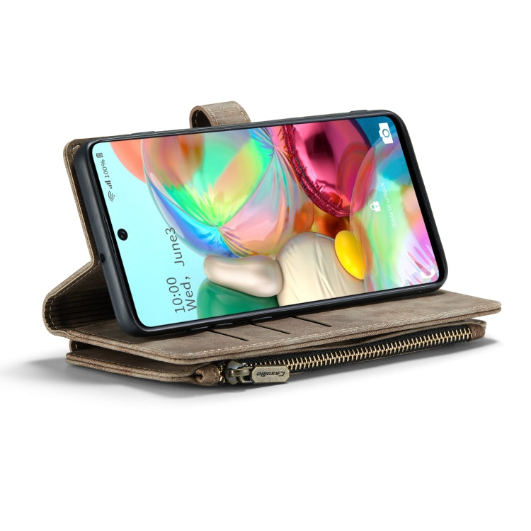 For Samsung Galaxy A71 4G CaseMe-C30 Multifunctional Horizontal Flip PU + TPU Phone Case(Brown) - Galaxy Phone Cases by CaseMe | Online Shopping South Africa | PMC Jewellery | Buy Now Pay Later Mobicred