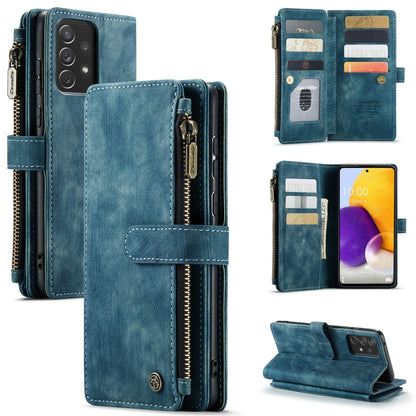 For Samsung Galaxy A72 CaseMe-C30 Multifunctional Horizontal Flip PU + TPU Phone Case(Blue) - Galaxy Phone Cases by CaseMe | Online Shopping South Africa | PMC Jewellery | Buy Now Pay Later Mobicred