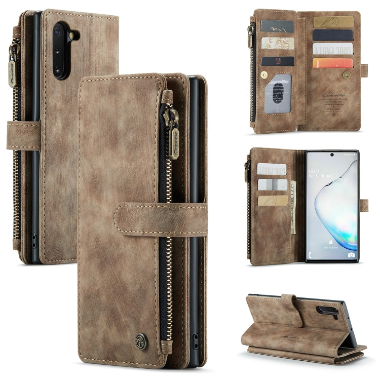 For Samsung Galaxy Note10 CaseMe-C30 Multifunctional Horizontal Flip PU + TPU Phone Case(Brown) - Galaxy Phone Cases by CaseMe | Online Shopping South Africa | PMC Jewellery | Buy Now Pay Later Mobicred