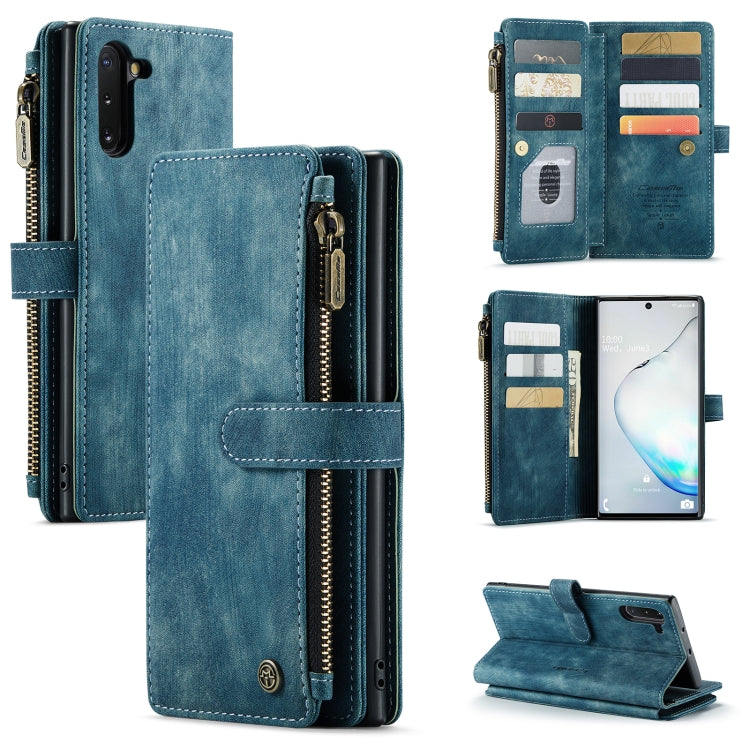 For Samsung Galaxy Note10 CaseMe-C30 Multifunctional Horizontal Flip PU + TPU Phone Case(Blue) - free shipping - PMC Jewellery - Order now!