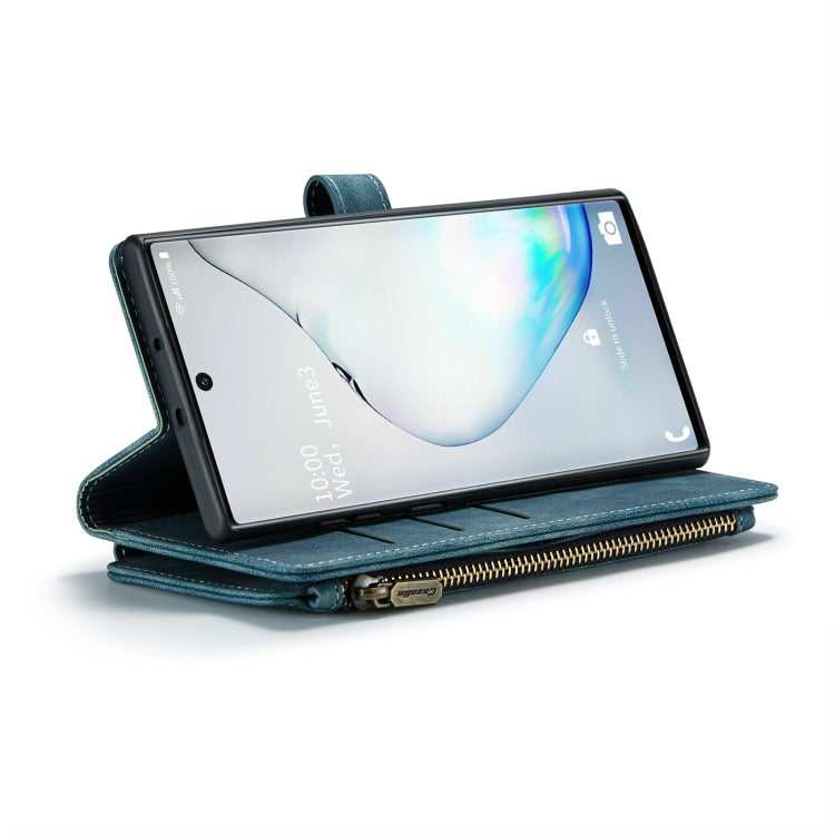 For Samsung Galaxy Note10 CaseMe-C30 Multifunctional Horizontal Flip PU + TPU Phone Case(Blue) - Galaxy Phone Cases by CaseMe | Online Shopping South Africa | PMC Jewellery | Buy Now Pay Later Mobicred