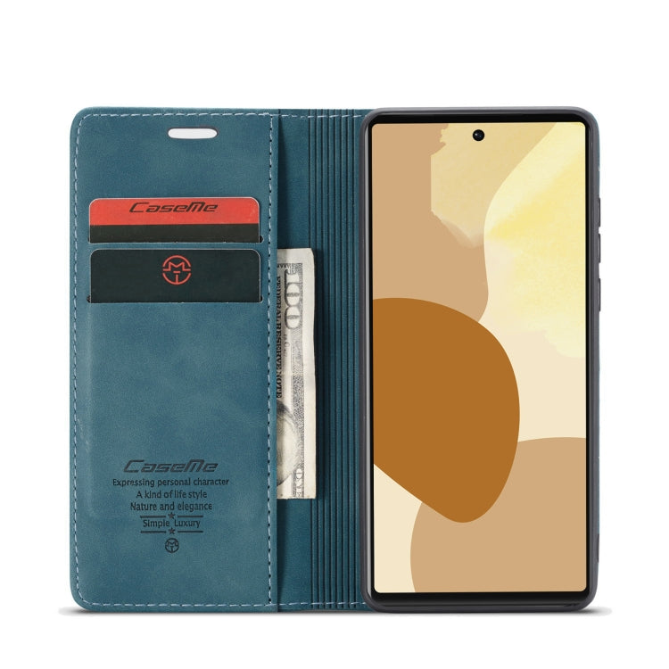 For Google Pixel 6 Pro CaseMe 013 Multifunctional Horizontal Flip Leather Phone Case with Card Slot & Holder & Wallet(Blue) - Google Cases by CaseMe | Online Shopping South Africa | PMC Jewellery | Buy Now Pay Later Mobicred