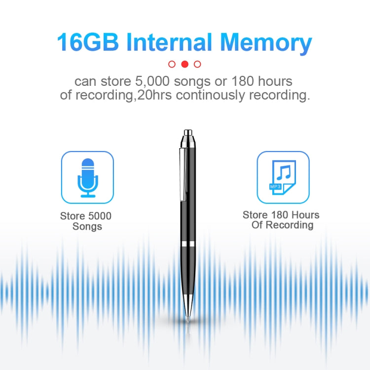 Q90 Intelligent HD Digital Noise Reduction Recording Pen, Capacity:4GB(Black) - Recording Pen by PMC Jewellery | Online Shopping South Africa | PMC Jewellery | Buy Now Pay Later Mobicred