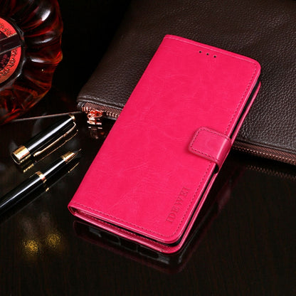 For TCL 20 R 5G idewei Crazy Horse Texture Leather Phone Case(Rose Red) - More Brand by idewei | Online Shopping South Africa | PMC Jewellery | Buy Now Pay Later Mobicred