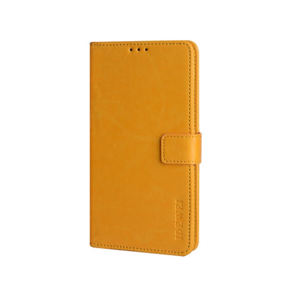 For Umidigi Bison X10 idewei Crazy Horse Texture Leather Phone Case(Yellow) - More Brand by idewei | Online Shopping South Africa | PMC Jewellery | Buy Now Pay Later Mobicred