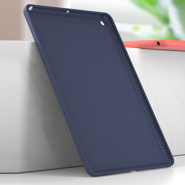 For iPad 10.2 2021 / 2020 / 2019 Mutural Silicone Microfiber Tablet Case(Pink) - free shipping - PMC TechLife - Order now!