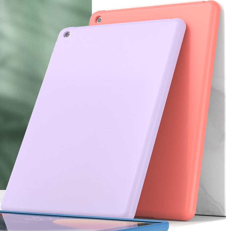 For iPad 10.2 2021 / 2020 / 2019 Mutural Silicone Microfiber Tablet Case(Midnight Blue) - free shipping - PMC TechLife - Order now!