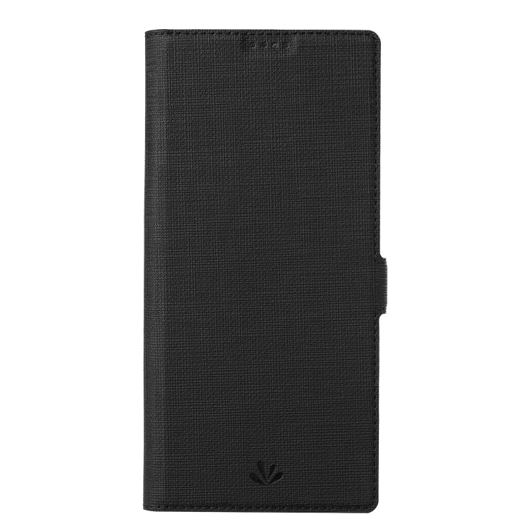 For Sharp Aquos Sense 6 ViLi K Series Magnetic Buckle Horizontal Flip Leather Phone Case(Black) - More Brand by ViLi | Online Shopping South Africa | PMC Jewellery | Buy Now Pay Later Mobicred