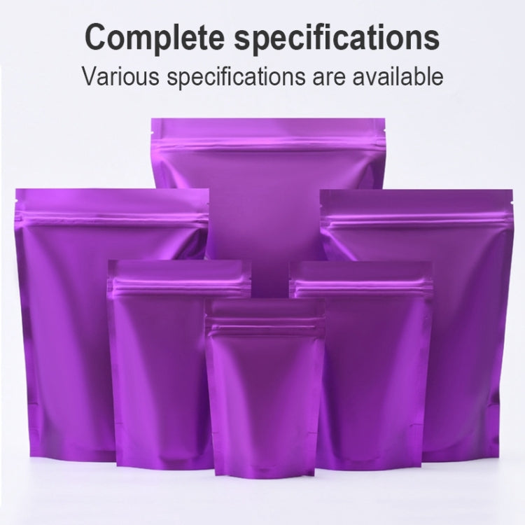 100 PCS/Set Matte Aluminum Foil Snack Stand-up Pouch, Size:15x22+4cm(Red) - free shipping - PMC TechLife - Order now!