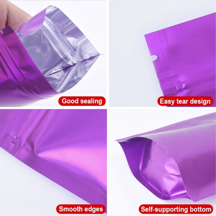 100 PCS/Set Matte Aluminum Foil Snack Stand-up Pouch, Size:20x30+5cm(Black) - Preservation Supplies by PMC TechLife | Online Shopping South Africa | PMC TechLife | Buy Now Pay Later Mobicred
